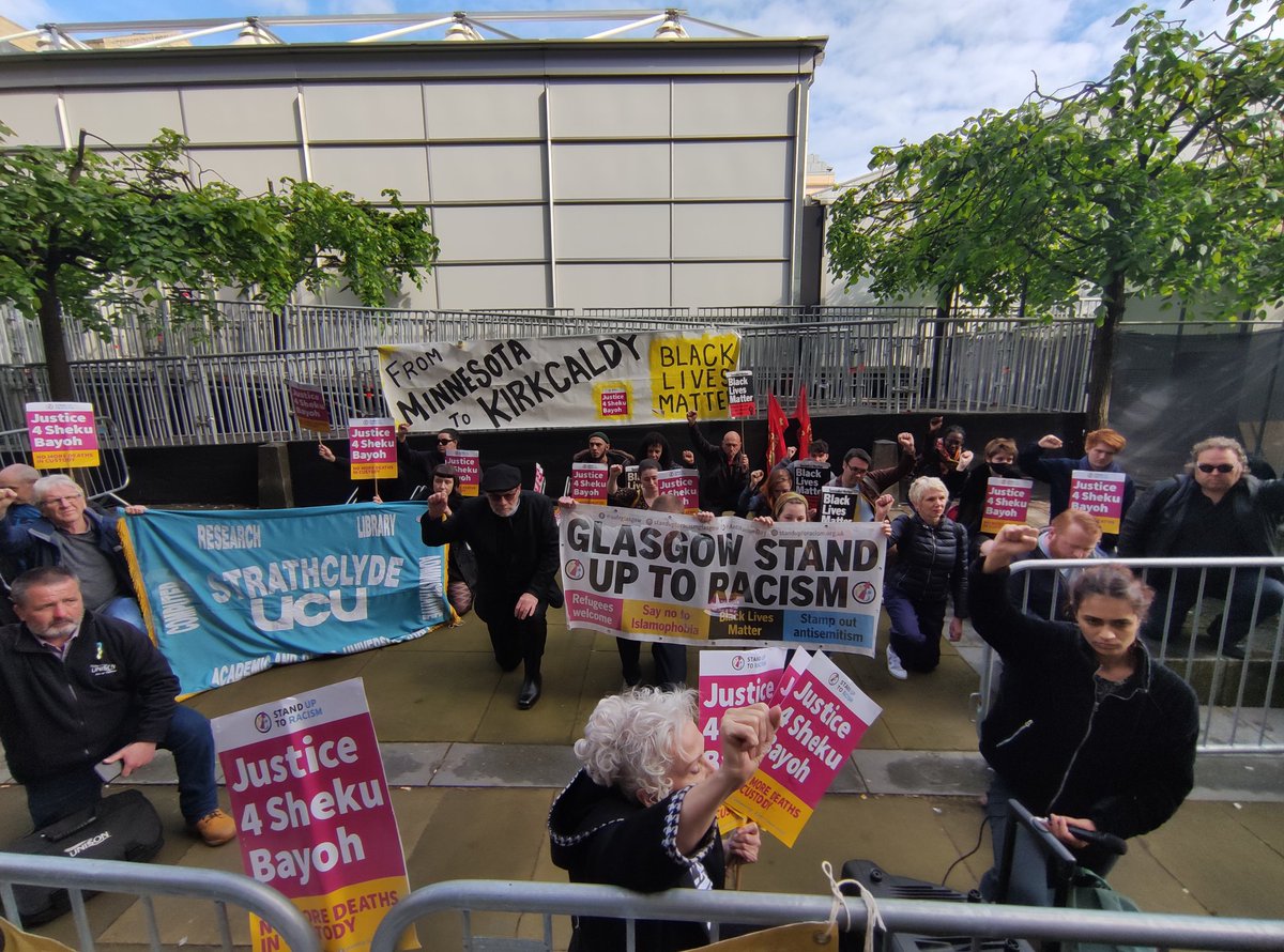 2 years on, we remember #GeorgeFloyd and the movement for change he inspired.
7 years on, we fight for justice for #ShekuBayoh 
#BlackLivesMatter is a movement, not a moment.
Follow <a href="/AamerAnwar/">Aamer Anwar✊🏾🏳️‍🌈#BlackLivesMatter</a> and <a href="/BayohJustice/">Sheku Bayoh Justice Campaign #BlackLivesMatter</a> for updates on the public inquiry and the campaign for justice