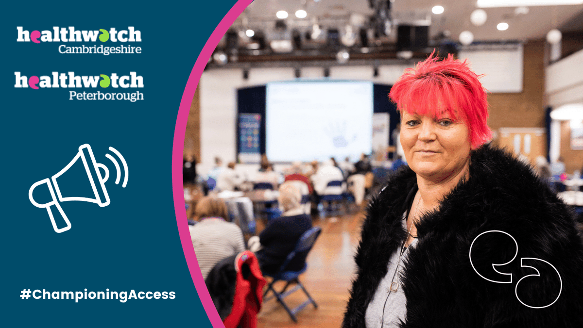 Have your say on local services at our Championing Access Health and Care Summit. 🗓️7 July, 10am to 3pm 📍KingsGate Centre, Peterborough The spotlight is on equal access to health and care services. And the big changes to how services are working. ➡️healthwatchpeterborough.co.uk/news/2022-05-1…