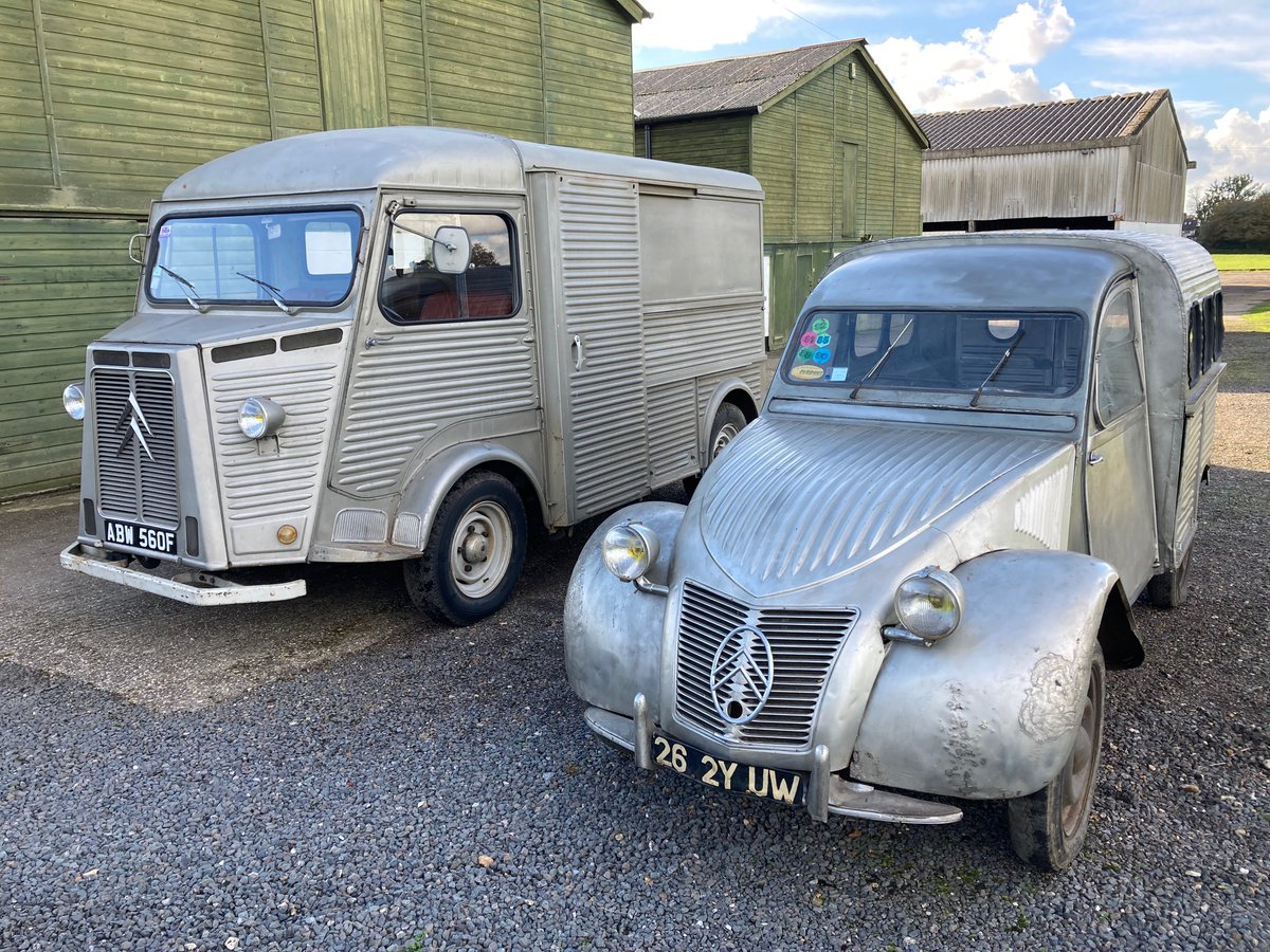 Fabulous 1967 Citroen H van and 1952 Citroen 2cv van now for sale <a href="/HVanworld/">HVanworld</a> !! Both mechanically restored and totally solid, CALL NOW!