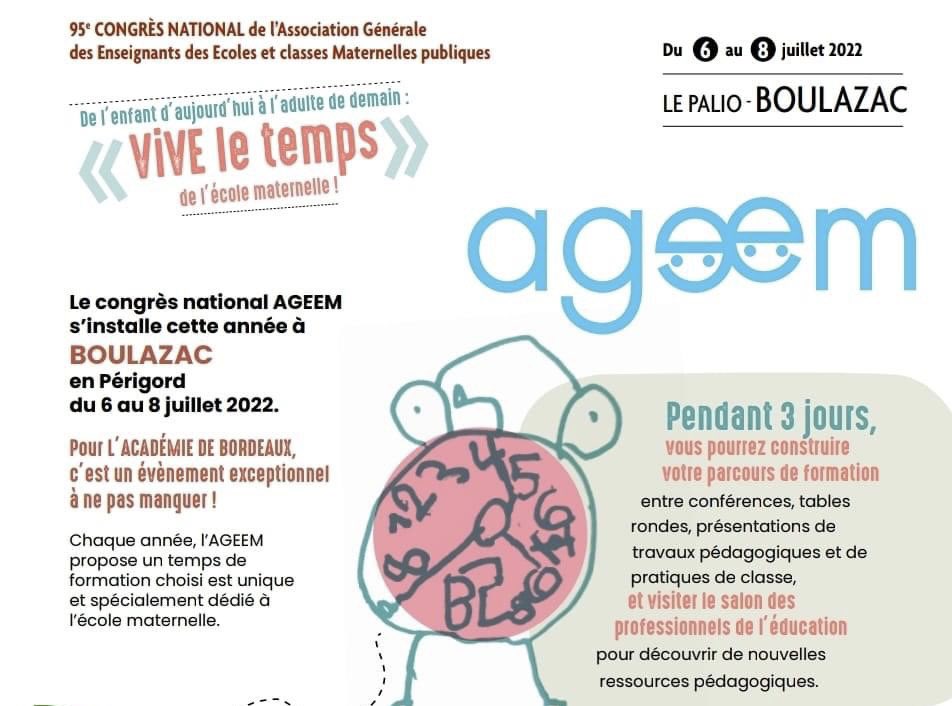 Ils seront nombreux les intervenants autour de la thématique « De l’enfant d’aujourd’hui à l’adulte de demain, vive le temps de l’école maternelle » 
programme et inscription ▶️ ageem.org/wp-content/upl…
N hésitez pas à nous rejoindre ! Prix adhérents et non adhérents