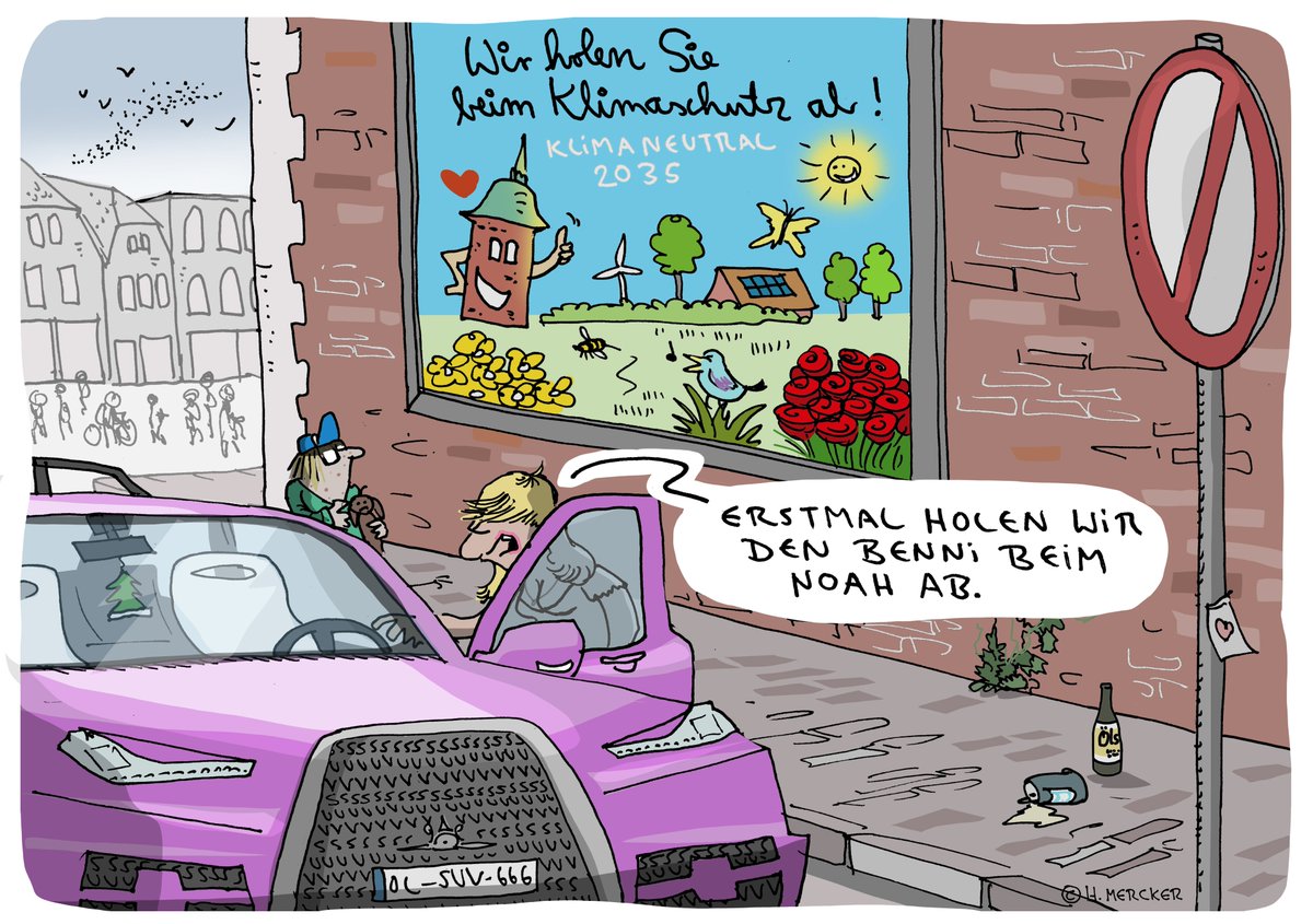 Erfreulich, wie gut das 9-Euro-Ticket angenommen wird: Schon über eine Million Tickets sind bereits verkauft worden! Im Zuge der #Verkehrswende spielt der #ÖPNV eine zentrale Rolle.

Cartoon von Hannes Mercker