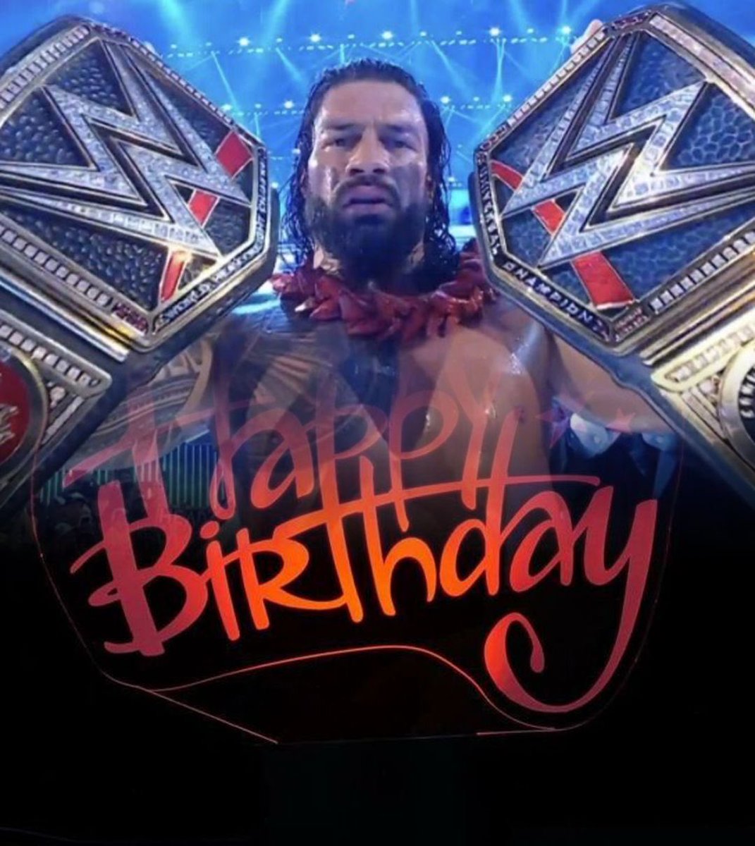 HAPPY 37th BIRTHDAY!!! <a href="/WWERomanReigns/">Roman Reigns</a> 
He has truly lived up to what he first came back to do!! #wreckeveryoneandleave 
Such an inspiration love this guy!!!
Have an amazing day🥳🎂🍻
#HappyBirthdayRomanReigns