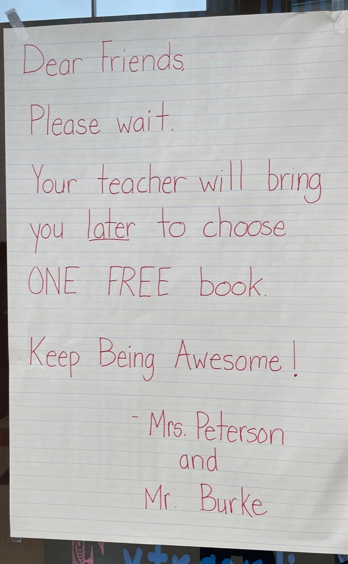 Bethesda_ES's tweet photo. This week, students are choosing a "new to you" to book at BE's free book event. 

Thank you Mrs. Peterson and Mr. Burke for organizing such a great event. https://t.co/QbtXHYyIwo