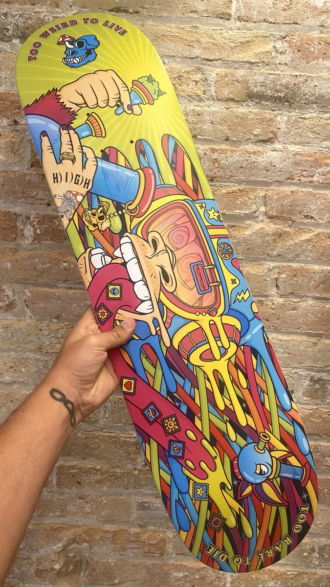 Don't mind me, just checking out some samples... 😎🍄

<a href="/PsychonautApeD/">Psychonaut Ape Division</a> 

#NFTArt #skateboard #skateart