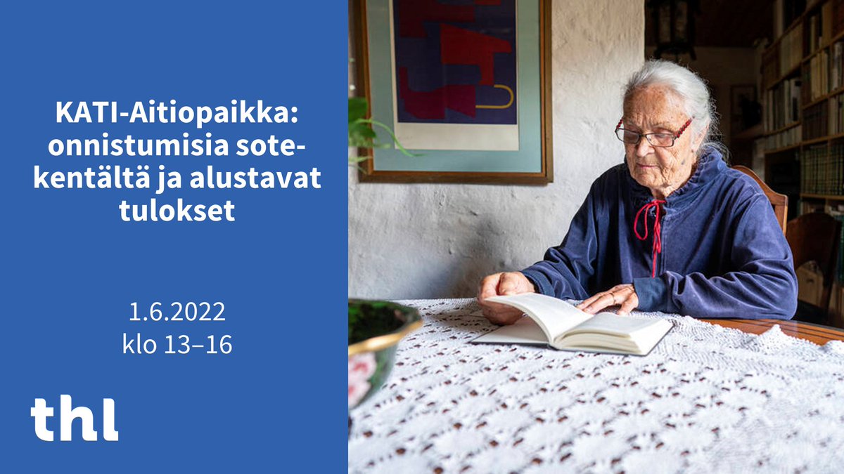 Kuinka kotihoidossa otetaan käyttöön teknologiaa? Mitä ikäteknologian kansallisessa koordinaatiomallissa tulisi huomioida? 
Tule kuulemaan toimintamalleista ja kertomaan näkemyksesi työpajassa.
Ilmoittaudu 👇
thl.fi/fi/ajankohtais…
#katiohjelma #ikäteknologia #kotihoito