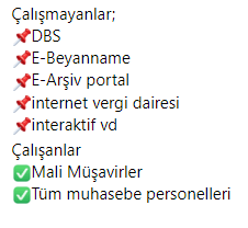 #BeyanlarUzatılsın 
Neden mi?
Sorunsuz Bir Şekilde #Çalışmayanlar; 
📌DBS 
📌E-Beyanname 
📌E-Arşiv portal 
📌internet vergi dairesi 
📌interaktif vd  
Sorunsuz Bir Şekilde #Çalışanlar 
✅Mali Müşavirler 
✅Tüm Muhasebe Personelleri
<a href="/MuhasebeBT/">Muhasebe Bilenler</a>