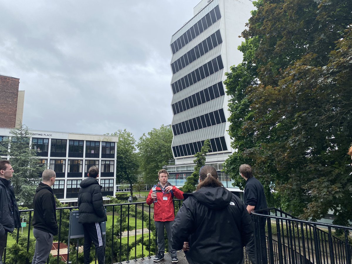 Apprentices got a brilliant tour by @UoMHeritage, learning about the history of North Campus Thank you to @GmjCollier our lovely guide, we all braved the rain for a grand tour! #UoM #Manchester #Sustainability #Learning