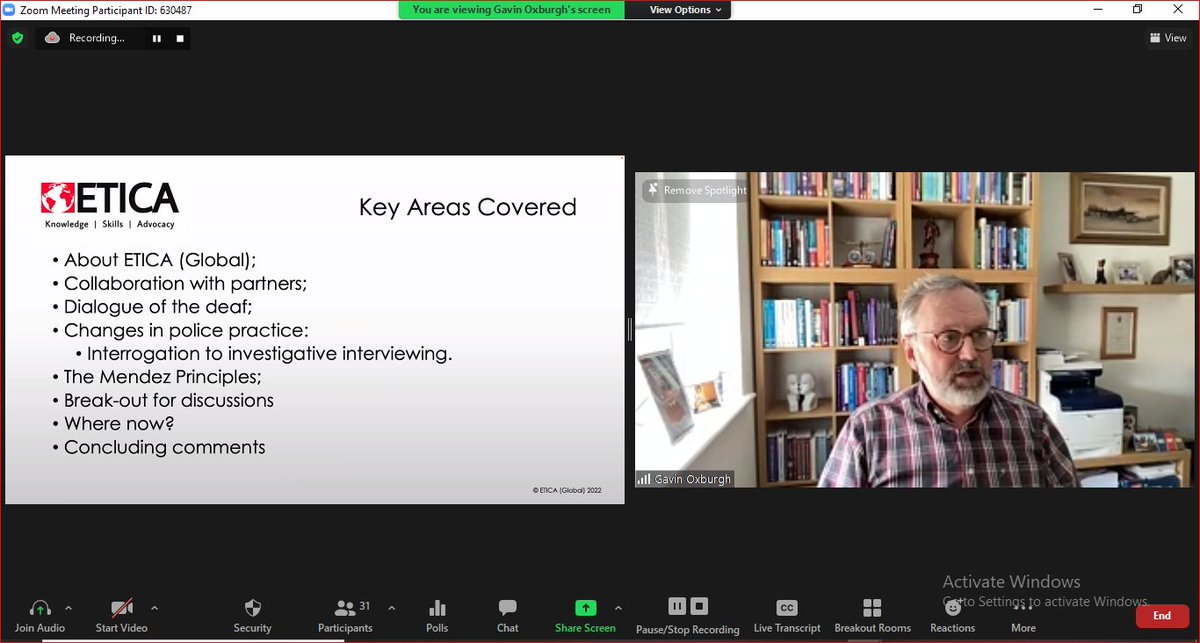 #AHRC2022_APOCS  Discussions now!
¬ Effective and non-coercive interviewing and the
prevention of torture
¬ with 
<a href="/gavin_oxburgh/">Gavin Oxburgh</a>
Professor of police science
University of Northumbria / ETICA