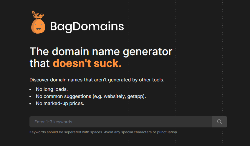 DomainAtmos's tweet photo. Got a message back in March from @TheMellorad that I've only just seen now (oops) about https://t.co/R4UQU8Cjh9, a domain name generator.

On quick look it actually seems pretty good, especially for brandables &amp; some added inspiration.

#domains #domainnames #branding #notanad https://t.co/9osL9aTqkL