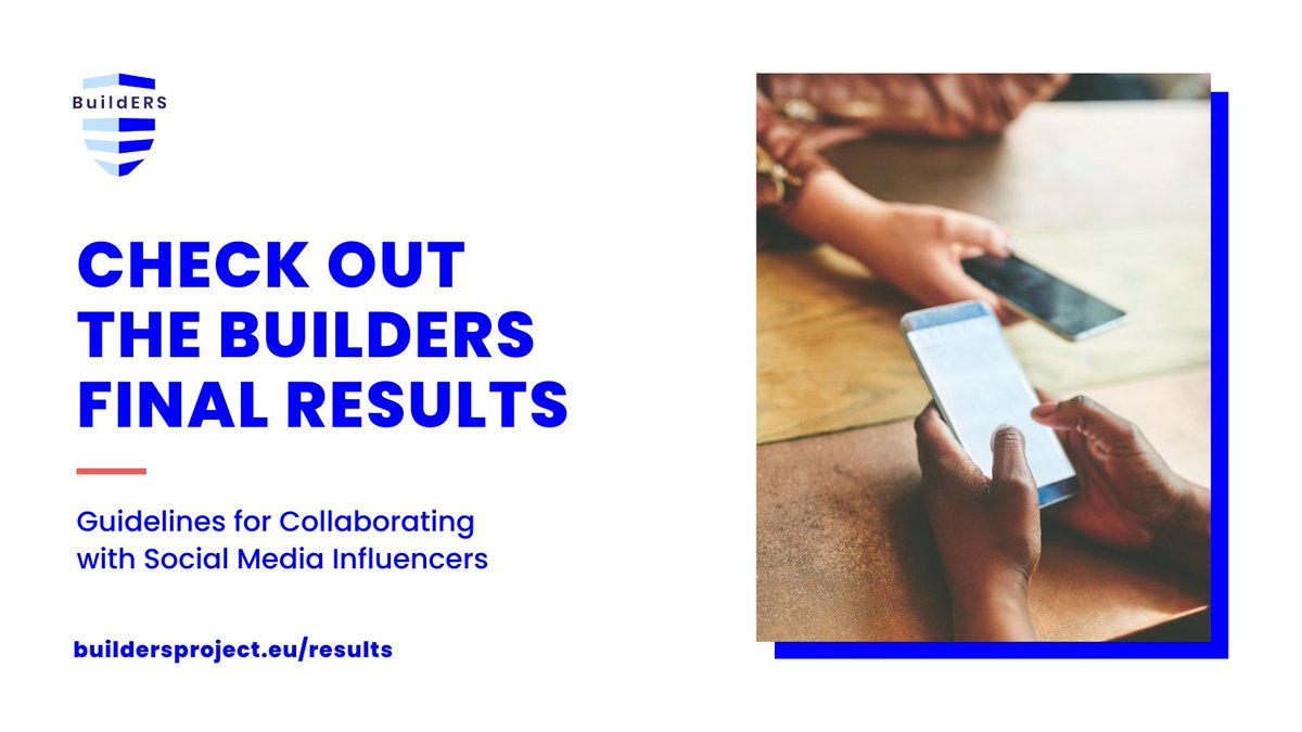 🤳 If you work on #crisis #communication, you need to be strategic and establish collaborations with #socialmedia #influencers to expand your reach. 

Find out why and how to do this in our Guidelines, one of the #innovations we developed in BuildERS: 

bit.ly/3PHC4iX