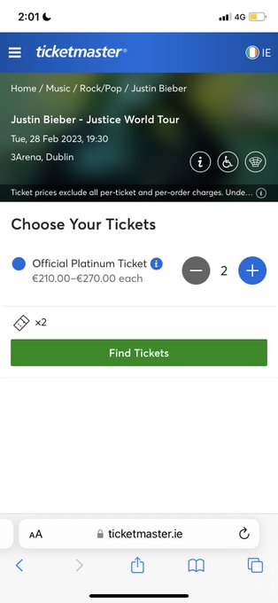 anyone trying for justin bieber tickets in the presale? why is the only option platinum tickets wtf &amp;<a href="/tag/avnawards"class="tags"><span>#avnawards</span></a>