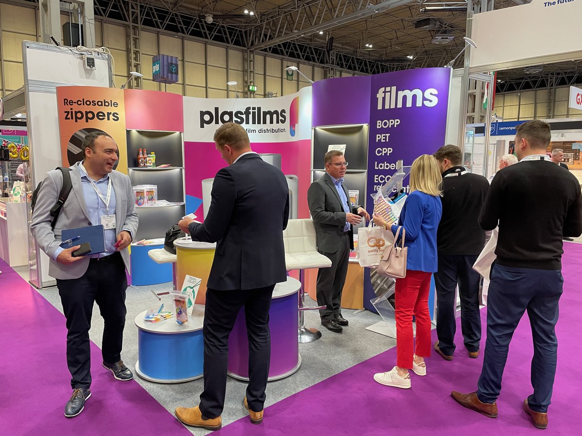 We're <a href="/EasyfairsPackUK/">Packaging Innovations & Empack</a> today and tomorrow! Come and see us on stand D96 to discuss your #packaging #film requirements - we've got some nice little giveaways too! #pouches