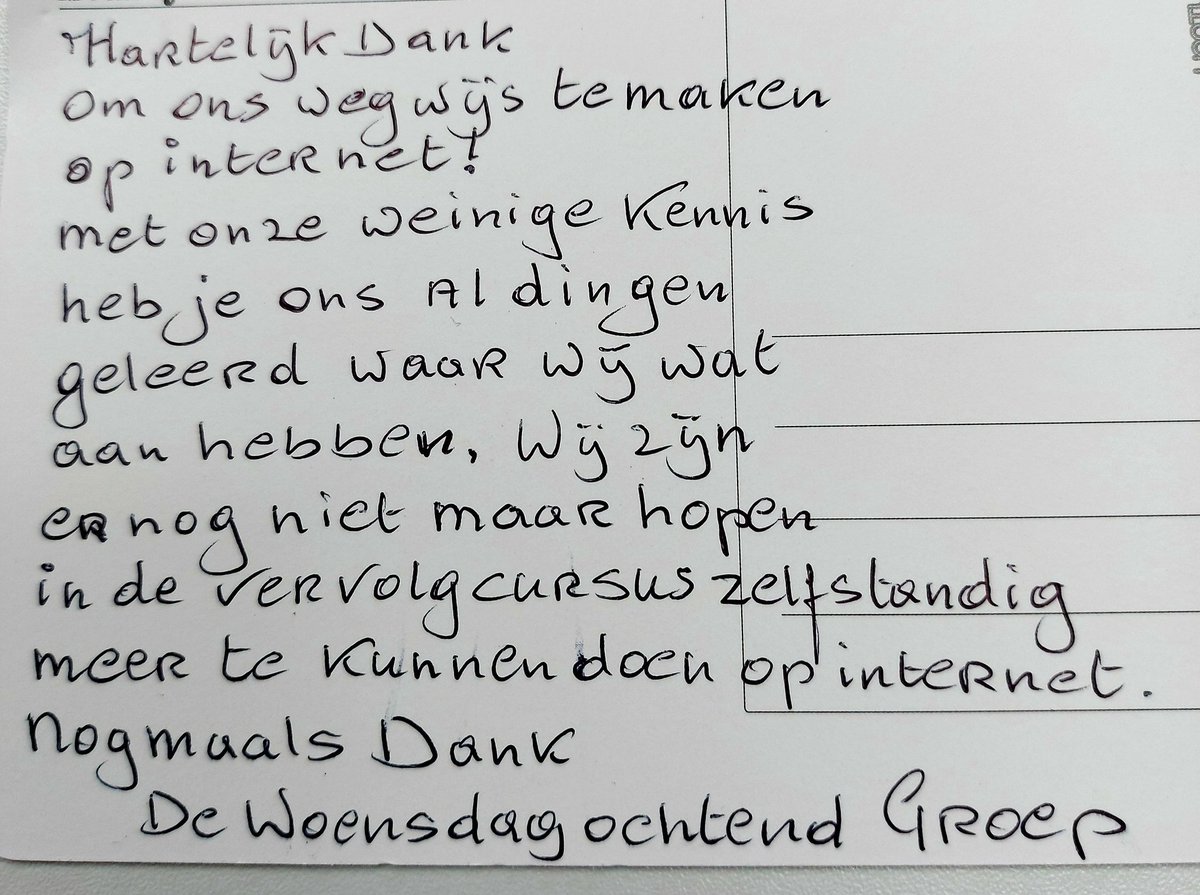 jacqiebakker's tweet image. Vanmorgen na 7 weken een mooie afsluiting gehad waarbij een aantal deelnemers uit Hattem en in samenwerking met @gem_Hattem en @BiebNoordVeluwe zelfredzaam zijn geworden op het internet.
