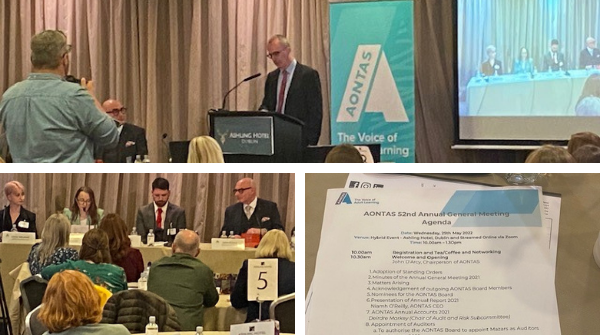 NCGE FET Guidance in attendance at @AONTAS AGM today. @DFHERIS SecGen Jim Breslin referring to significance of #CommEd & need to improve visibility of @thisisFET options - #ETBAdultGuidance #Information can facilitate #LifelongPathways