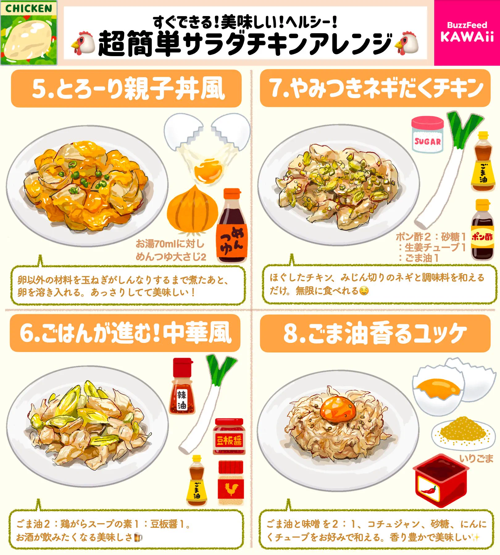 カロリーが気になるという人にぴったりそう！「サラダチキン」のアレンジレシピ8選！