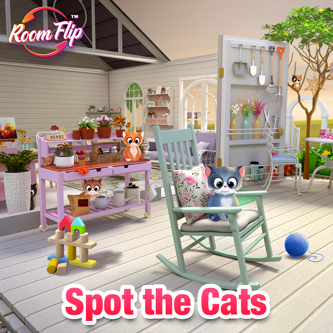 nbs_rf's tweet photo. Hey folks, can you find the #cats hiding in this magnificent room? Find them &amp; win #freerewards of #gems &amp; Infinite Lives!😺

SPOT THE CATS NOW!  https://t.co/r4QjnEf2Jq 🔎

#TheRoomFlipGame #spotthecat #CatsOfTwitter #rewards #winningtime #ContestAlert #playtoearn #decoration https://t.co/Xh9KqtvCaD