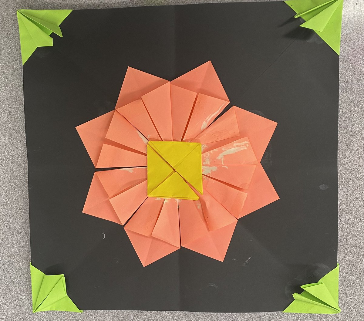 If you have Ss who love paper folding, give this art a try! Radial relief sculptures from Art with Mrs. Nguyen was a huge hit! All these creative designs with only 3 folds! docs.google.com/presentation/d…