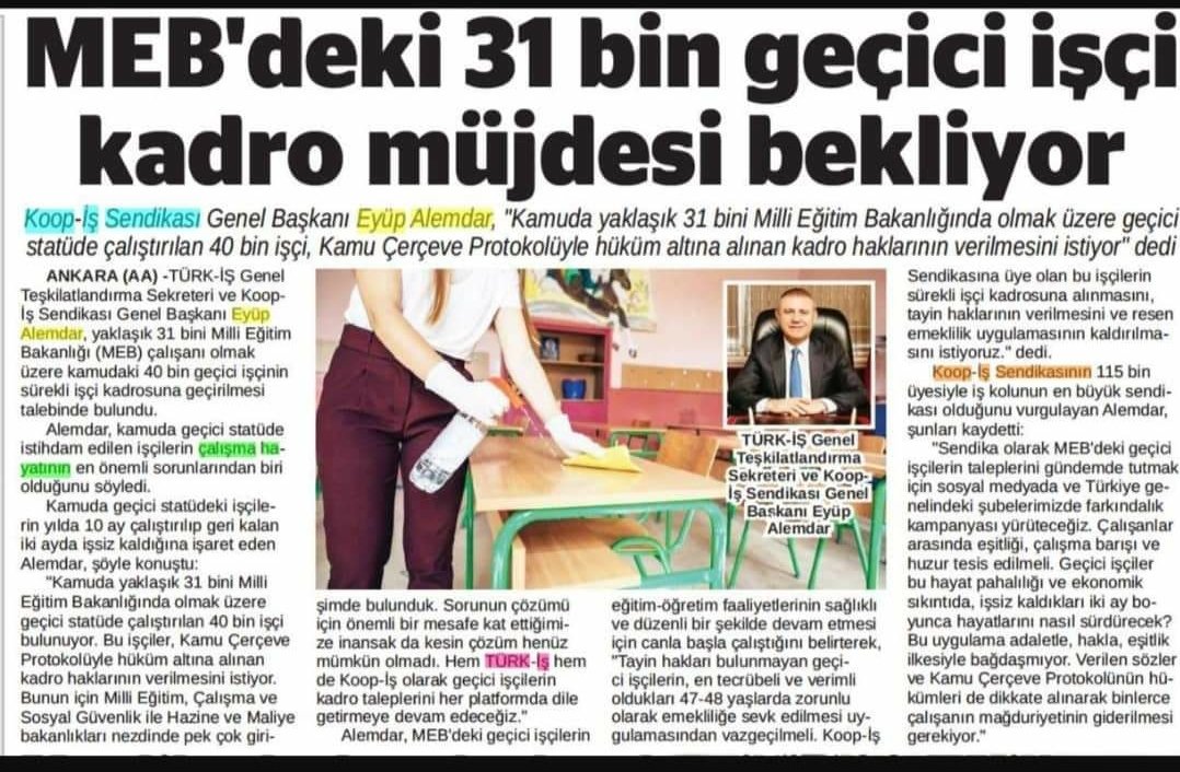 #MEBİşçilerininTayinHakkı Olmalı <a href="/tcbestepe/">T.C. Cumhurbaşkanlığı</a> <a href="/tcmeb/">Millî Eğitim Bakanlığı</a> <a href="/HMBakanligi/">T.C. Hazine ve Maliye Bakanlığı</a>
<a href="/vedatbilgn/">Vedat Bilgin</a> <a href="/csgbakanligi/">T.C. Çalışma ve Sosyal Güvenlik Bakanlığı</a>