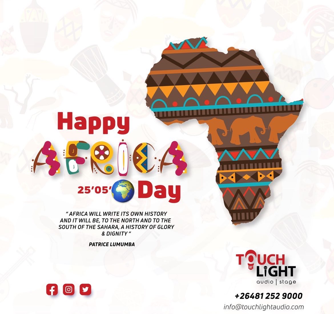 TouchLightAudio's tweet photo. We will work for the Africa we want to see 🌍 https://t.co/08wyG8ozZj