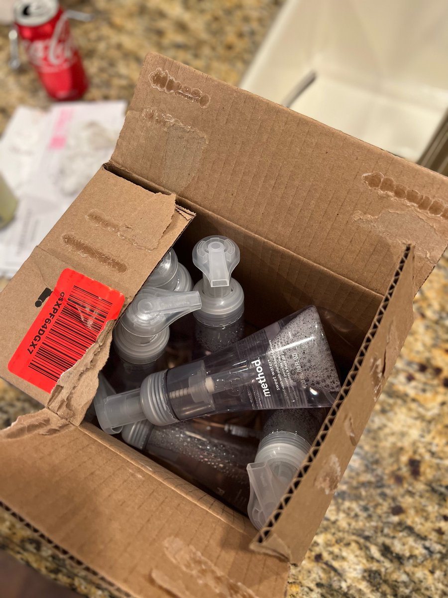 Hey <a href="/methodproducts/">method</a>, looks like you're struggling to get your soap to customers.  A simple chip partition would work wonders for this.  Give us a call - we can help!  #savethesoap #partitions #packaging