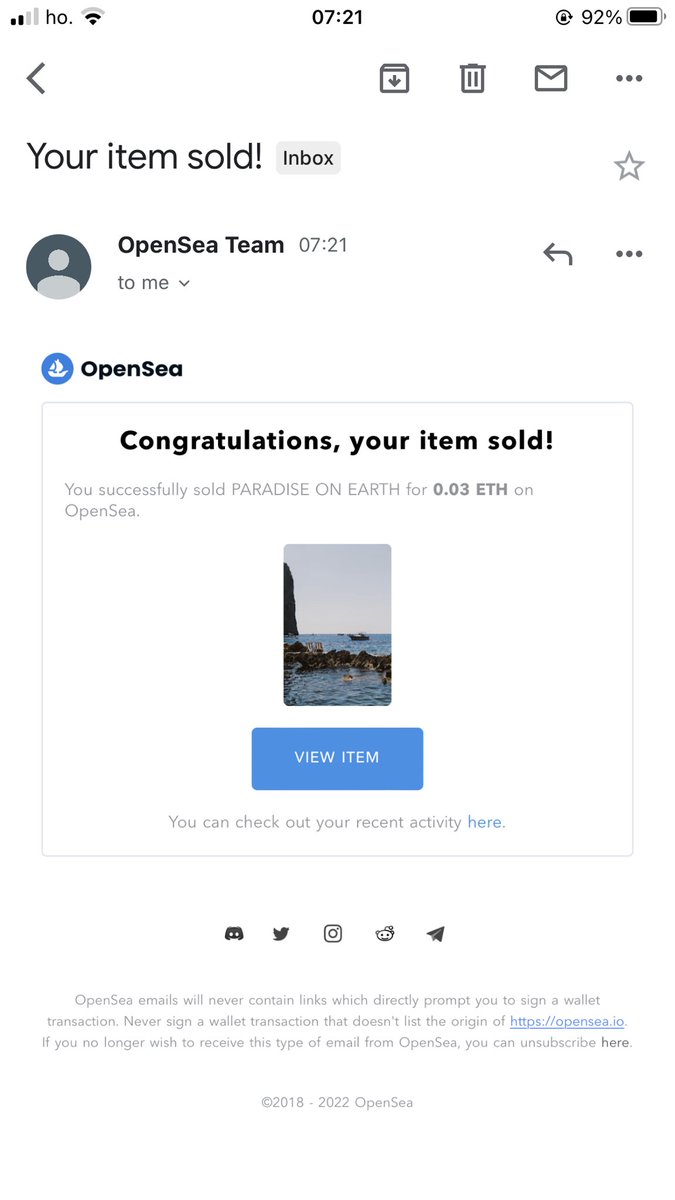 WE BACK ON TRACK 🫡

ANOTHER ONE GONE!
Thanks “030711” to pick one piece of “Paradise on earth” ! 
If you see this tweet let me know who you are 🔥🔥

Give yourself some paradise vibes 
25 available right now 👀🚀
opensea.io/assets/ethereu…