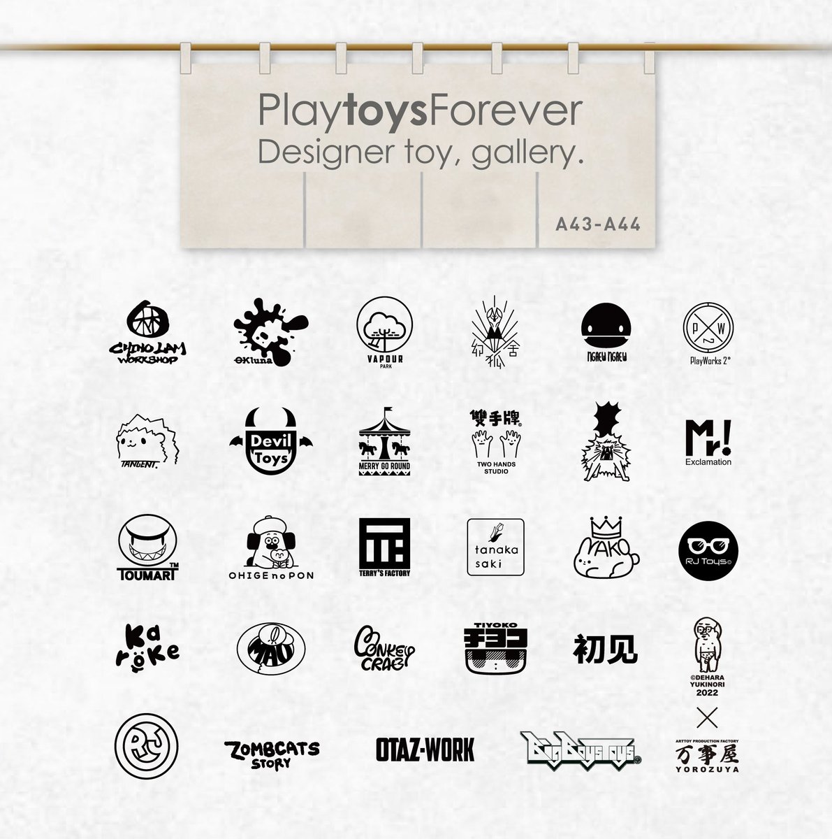 rj_graphics's tweet photo. 明日から!
Playtoysforever & Friends
攤位: A43 - A44
展方:Taipei Toy Festival 台北國際玩具創作大展
時間:2022 5 月 26 日 (四) - 5 月 29 日 (日)
地點:華山 1914 文創產業園區 東二館
#TTF #RJToys #RocketJack #Pasta #Punk #GoodSleepBabies #sofucon #sofucon #sofubi #ソフビ #arttoy https://t.co/aBvm9yIDKK