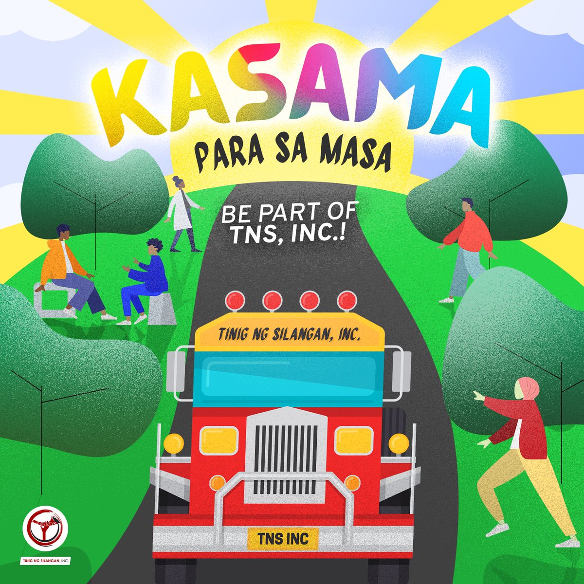 tnsincph's tweet photo. KASAMA: Para sa Masa
Be part of TNS, Inc.!

TNS, Inc. is conducting a MEMBERSHIP DRIVE to grow our family in serving the marginalized and underrepresented communities.

Abot-kamay ang pangarap para sa masa, kaya tara na't sumama sa biyahe ng pagtulong at pagkalinga! #TNSInc https://t.co/jHGNYGsIFB
