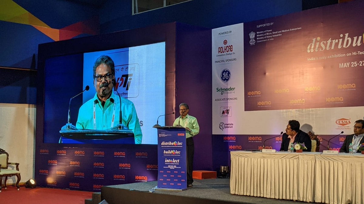 IEEMA_Official's tweet image. Dr. P. Kaliappan, Joint Director, @CPRI_MoP on the required technologies in the R&amp;amp;D sector to grow and prosper. Talked about the way forward to excel in achieving vision 2047.

#Distribuelec #Buildelec #Bengaluru