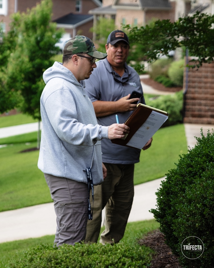 Gabbee &amp; myself were out quoting with our manager, Travis yesterday. Since Travis is almost always out quoting, it's beneficial for Gabbee to learn about it to help her understand all aspects to a landscaping company being our Business Admin. Blessed tha… instagr.am/p/Cd-vGD6OJWW/