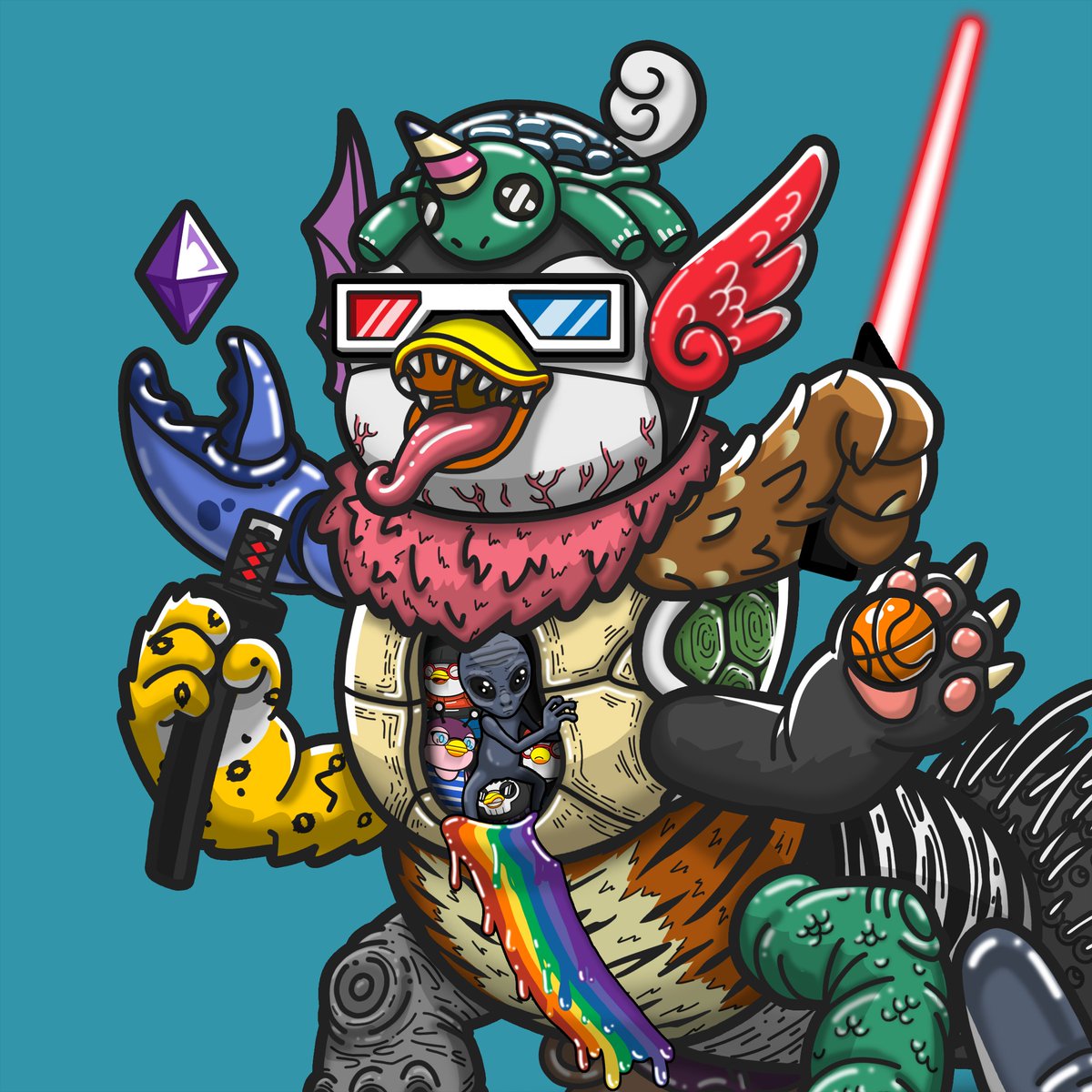 PoppinPoguinNft's tweet photo. I have been busy trying to finish this piece for the @chimerapillars challenge. Hope I make it!!!!!
#NFTCommunity #NFTs #openseanfts @opensea 

https://t.co/jYEBBb5qdd https://t.co/gA6m6mFFAn