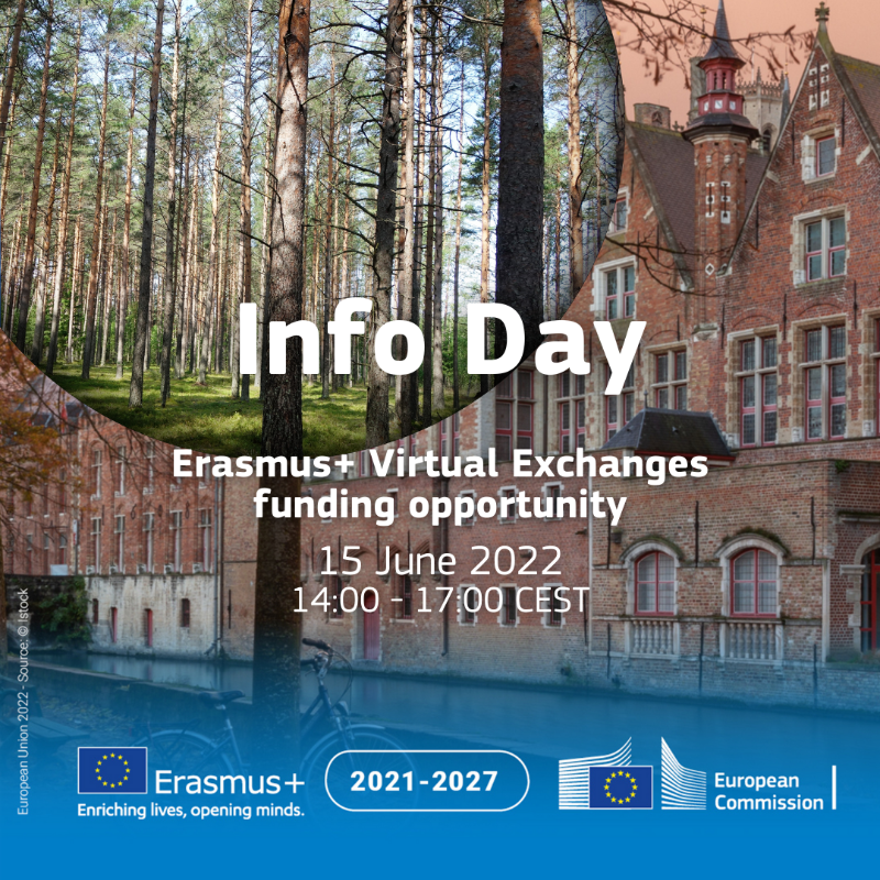 EUErasmusPlus's tweet photo. Tomorrow's Info session: #ErasmusPlus Virtual Exchanges will give you the opportunity to have more information on the call for proposals

Don't miss it and participate in activities that promote intercultural dialogue and develop soft skills

🗓️15/05 @ 14H CEST 
Join from here👇