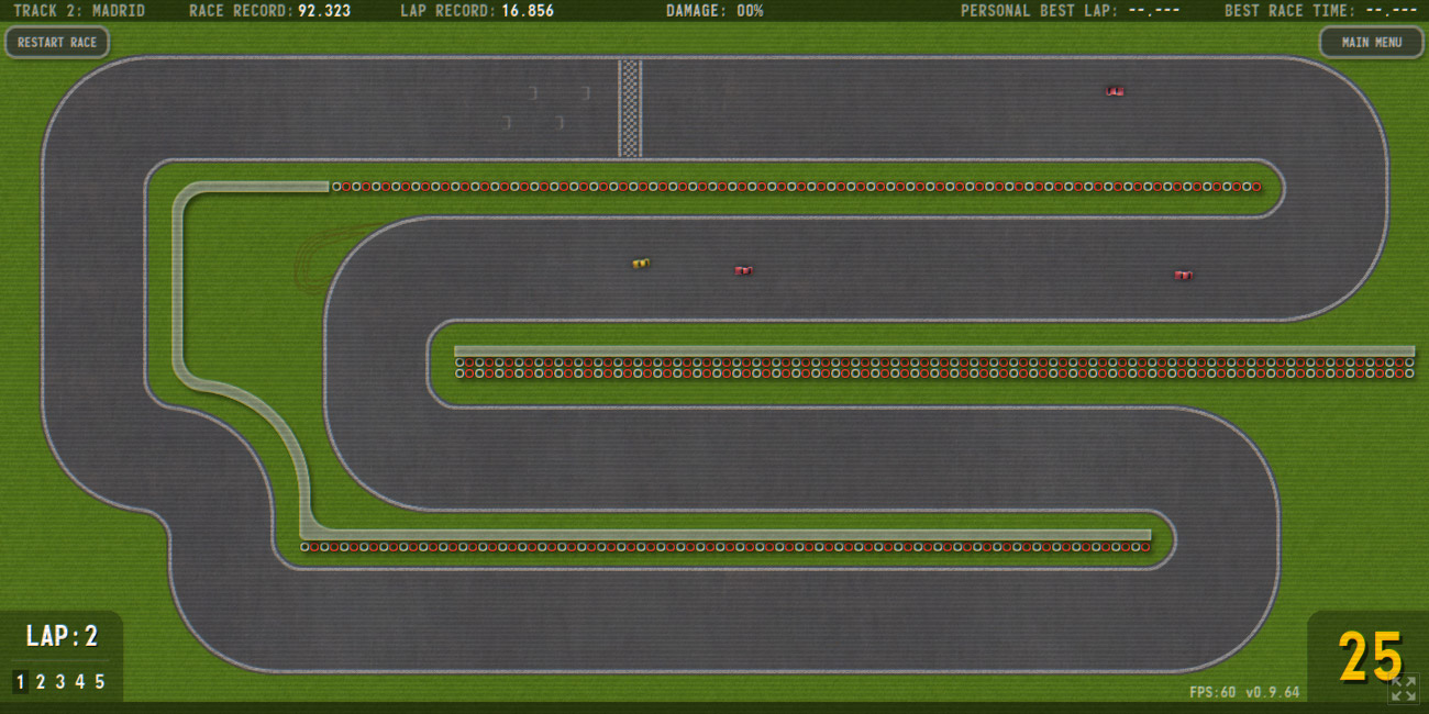 Scratch cheap race track