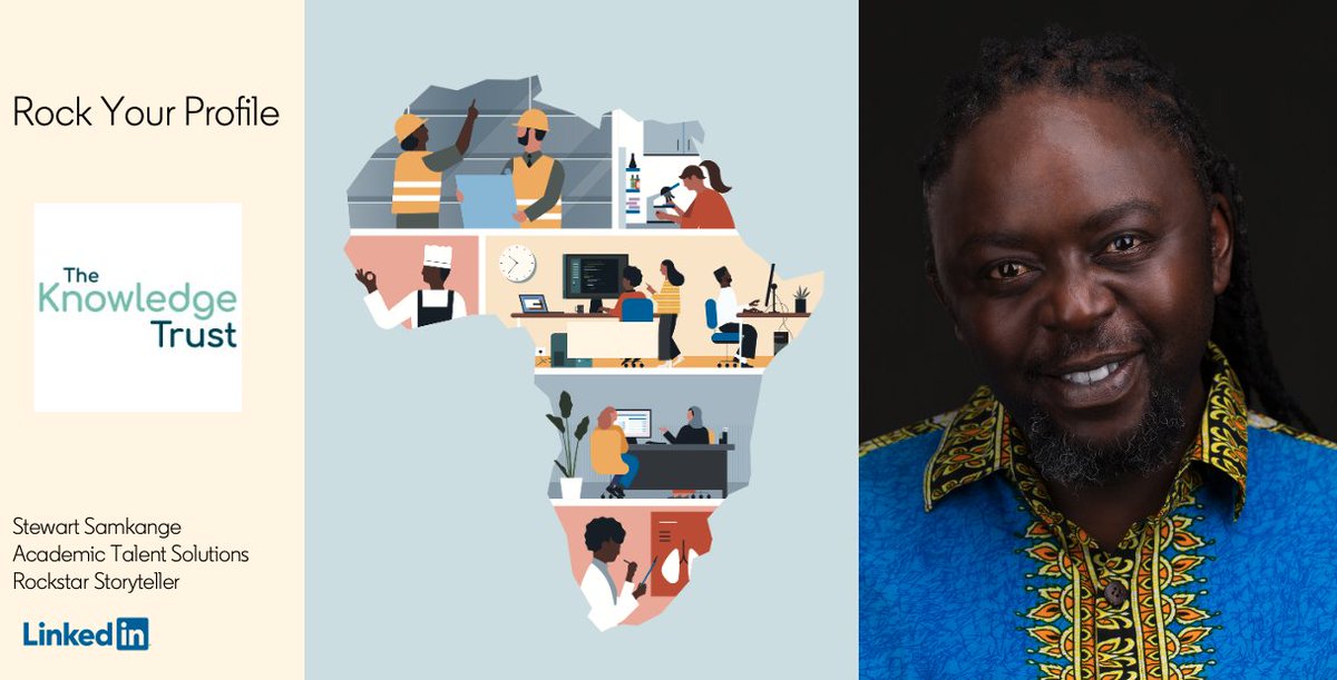 StewartSamkange's tweet photo. How are you celebrating #africaday

I am proud to contributing my time to enable the youth of #southafrica to gain access to new economic opportunties on @LinkedIn by partnering with @Knowledgetrust 

#linkedin #africa #rockyourprofile #jobs #youth #hiring  #africaday2022 #skills https://t.co/PEY72Ldokz