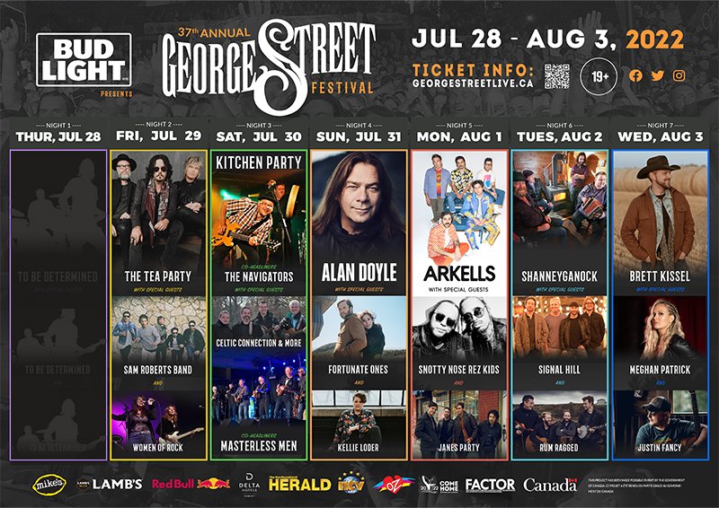 The Newfoundland Herald on Twitter "2022 Street Festival Lineup