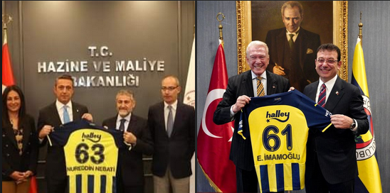 Ekrem İmamoğlu'na memleketi Trabzon'un plaka kodu olan 61 numaralı forma verildi diye yeri göğü inleten Ali KOÇ Maliye bakanı Nureddin Nebati'ye memleketi Şanlıurfa'nın plaka kodu olan 63 Numaralı forma hediye etti...

Hımmmm!..