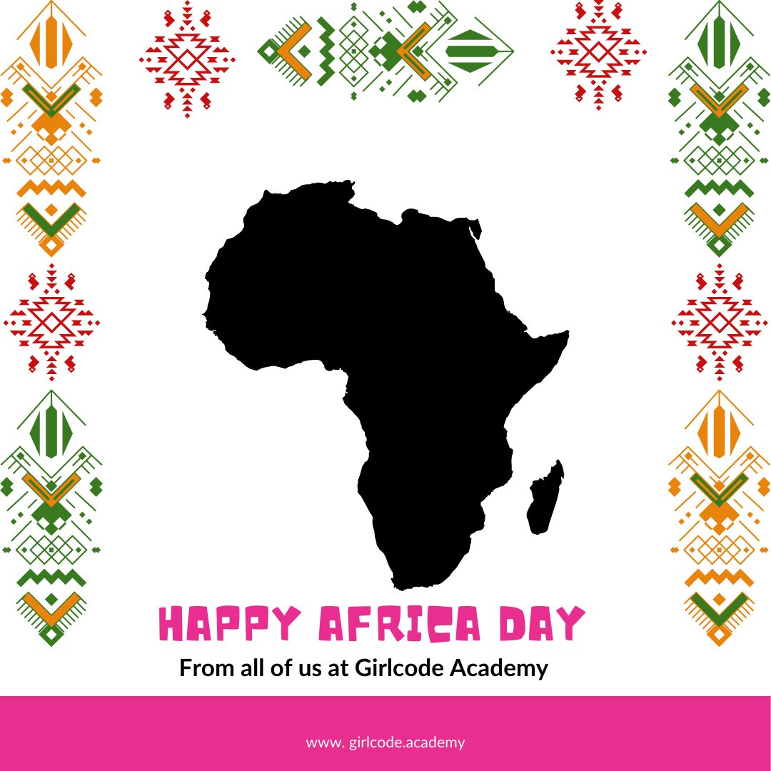 GirlCodeAcademy's tweet photo. To all Africans (Home and Abroad)...
Let's rep the culture with dignity and pride. We will give Africa a new name soon.
Happy Africa day From all of us at Girlcode Academy
#AfricaDay2022 #happyafricaday #love #pride #girlpower #gircode #Girlcodeacademy #growth #culture #africa https://t.co/SNjo3Zm0Hl