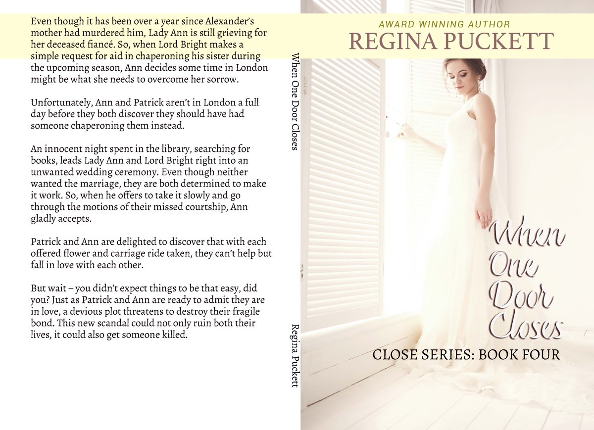 4 Book Regency Series 
I Close My Eyes  amazon.com/gp/product/B01…
Closed Hearts amazon.com/gp/product/B07…
Enclosed in This Heart Kindle amazon.com/gp/product/B07…
When One Door Closes smarturl.it/whenonedoorclo…
#ASMSG