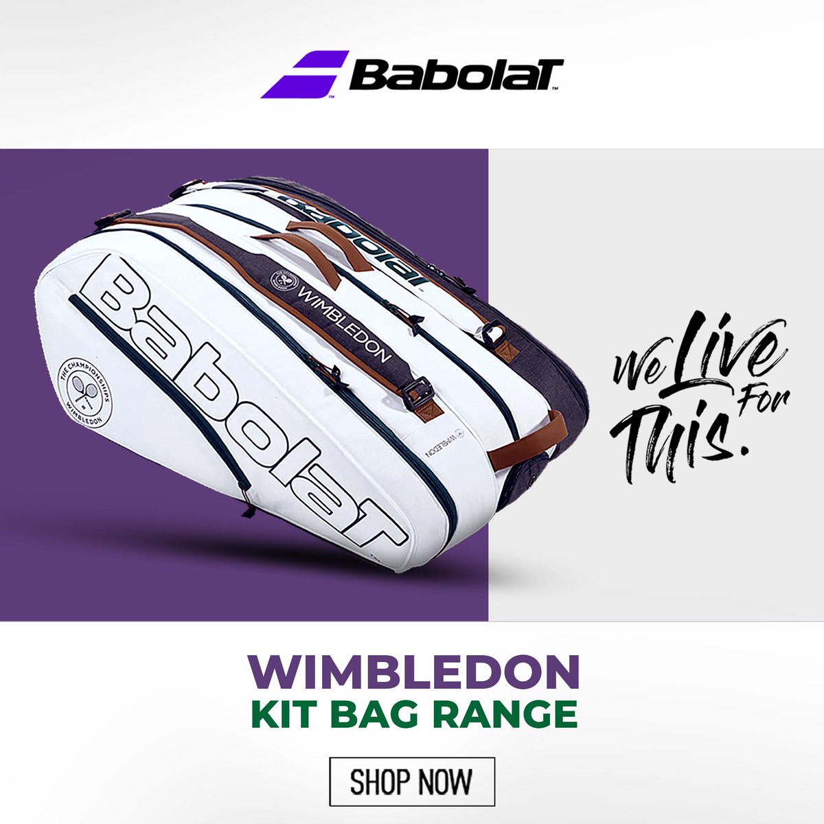 Racquets4u's tweet photo. Babolat Wimbledon Kit Bag Range is Live !!
Flat 30% OFF
Shop Now - https://t.co/utwckd2Jh4
#Racquets4U #Tennis #Babolat #tennisindia #tennisbag #racketbag https://t.co/odTv9Aww9Y