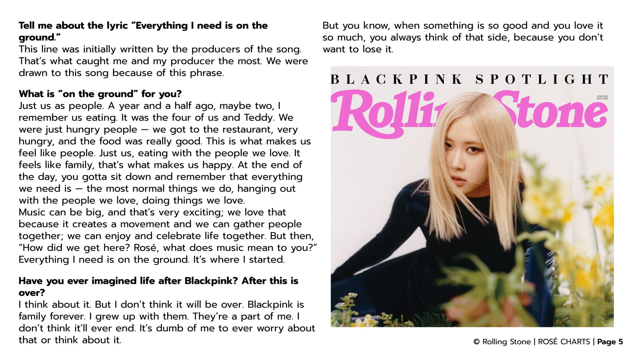 ROSÉ CHARTS on Twitter: 