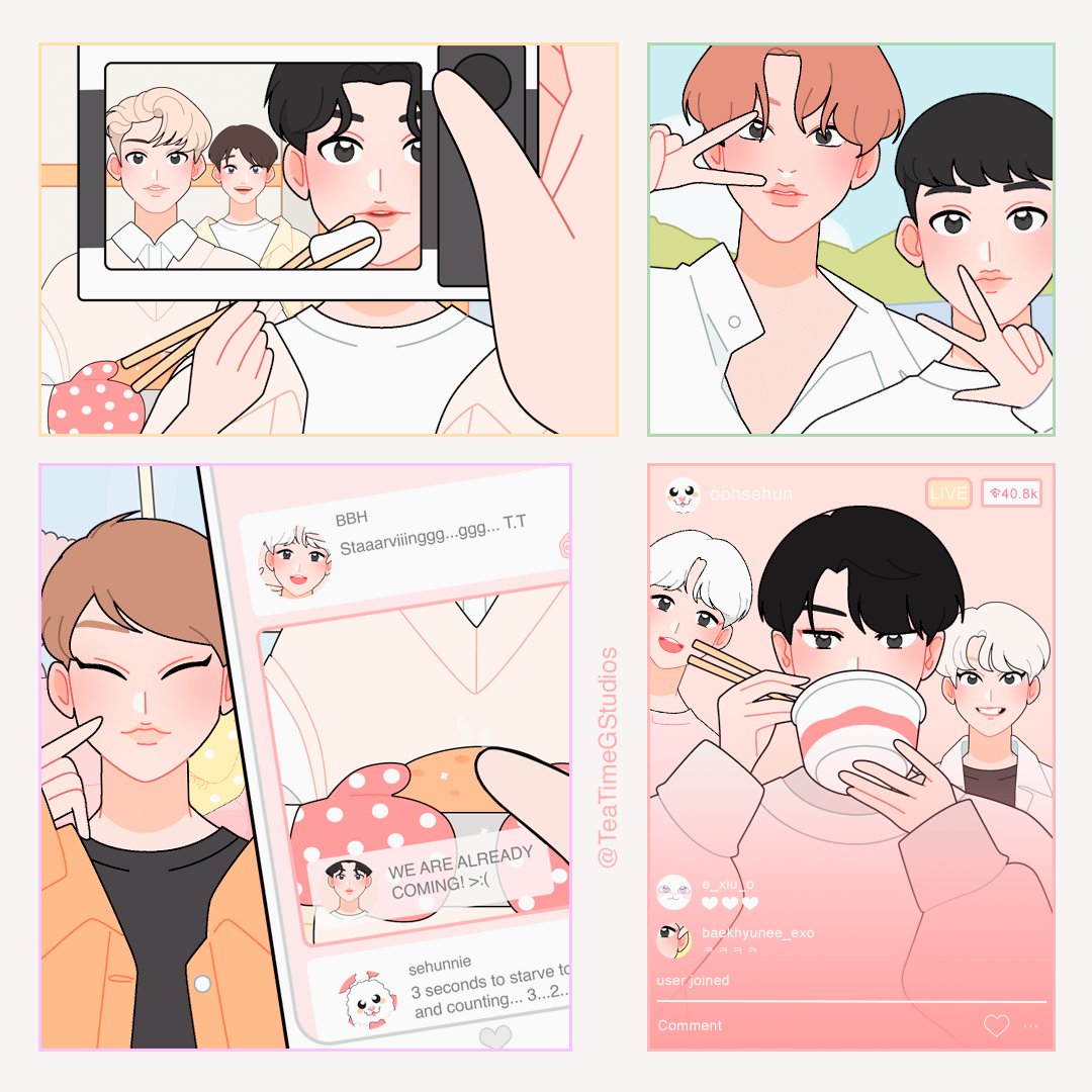 TeaTimeGStudios's tweet photo. A small partnership with our friend @exo_territory!
Shining Star Idol Dress Up with these cute #EXO boys! We love them. From one fan to another fan. Hope you like it.
Download Shining Star IDol Dress Up and don't forget to leave us a review. Love You All!
https://t.co/ZT0jhNuZ7s https://t.co/jDW5cAwQbA