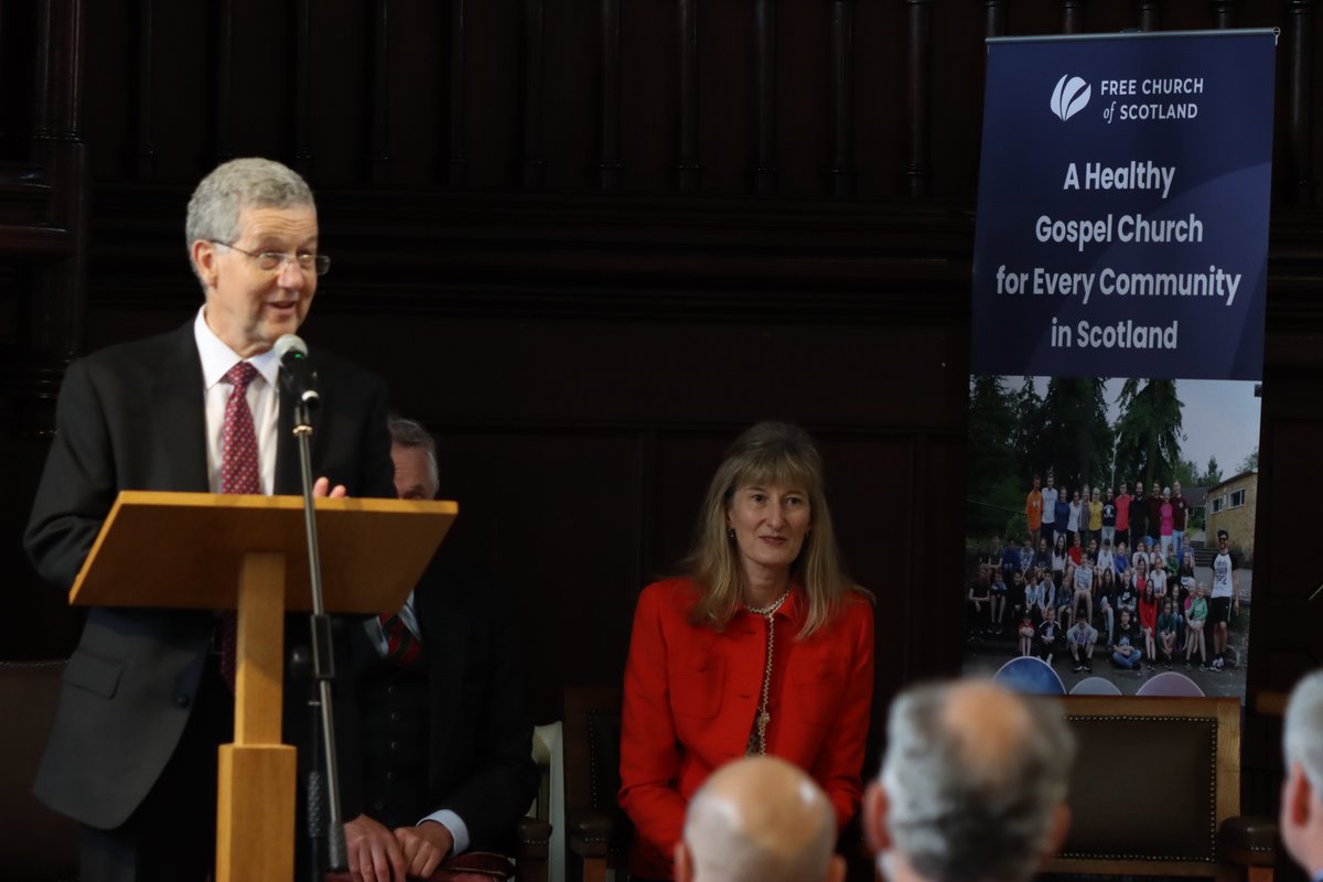 The Lord High Commissioner has addressed the General Assembly on behalf of Her Majesty Queen Elizabeth II. 
He concluded: "May the blessing of the Almighty God be with you in your deliberations &amp; decision making in your Assembly, &amp; in the year ahead." 
#fcga22