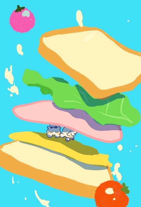 「パン サンドイッチ」のTwitter画像/イラスト(新着)｜5ページ目