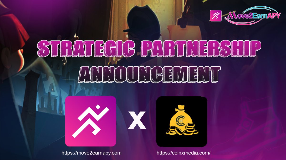 🥳We are welcoming our Strategic Partner - CoinXmedia.com

👉 Move2EarnAPY (t.me/Move2EarnAPY_c…)  will have a chance to be one of the seed investors on the Move2EarnAPY  platform and facilitate Team KYC Process process for the projects 

🟥Move2EarnAPY  💣