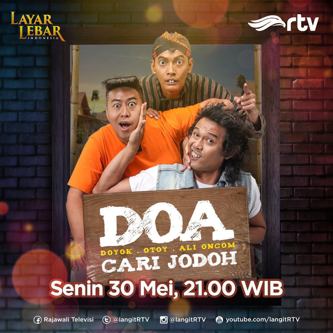 RTV on Twitter: "Gimana ya kisah Doyok, Otoy, dan Ali Oncom? Mereka