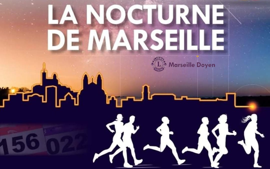 #CourseSolidaire | La Nocturne🌙 de Marseille revient le 17 juin 2022 pour sa 16e édition. Une course solidaire organisée par le 𝗟𝗶𝗼𝗻𝘀 𝗖𝗹𝘂𝗯 𝗠𝗮𝗿𝘀𝗲𝗶𝗹𝗹𝗲 𝗗𝗼𝘆𝗲𝗻 en faveur des non-voyants et déficients visuels.
▶Infos et inscription : fb.me/e/2xf16j2Cb