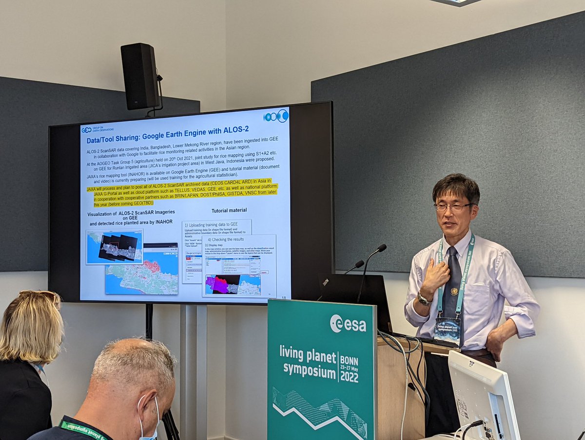 G20_GEOGLAM's tweet image. Shinichi Sobue shares the hard work of @JAXA_en to put all #ALOS2 #AnalysisReadyData, per @CEOSdotORG requirements, online by the end of 2022. #OpenData