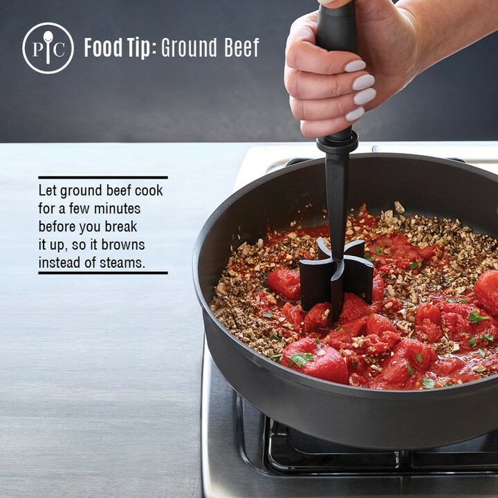 The Mix ‘N Chop is one of my favorite products. It’s probably one of the gadgets that I’ve had the longest and it’s definitely one of the first products I introduced Kevin to. He thought it was the weirdest thing until he used it. Since then it’s been his favorite Pampered C…