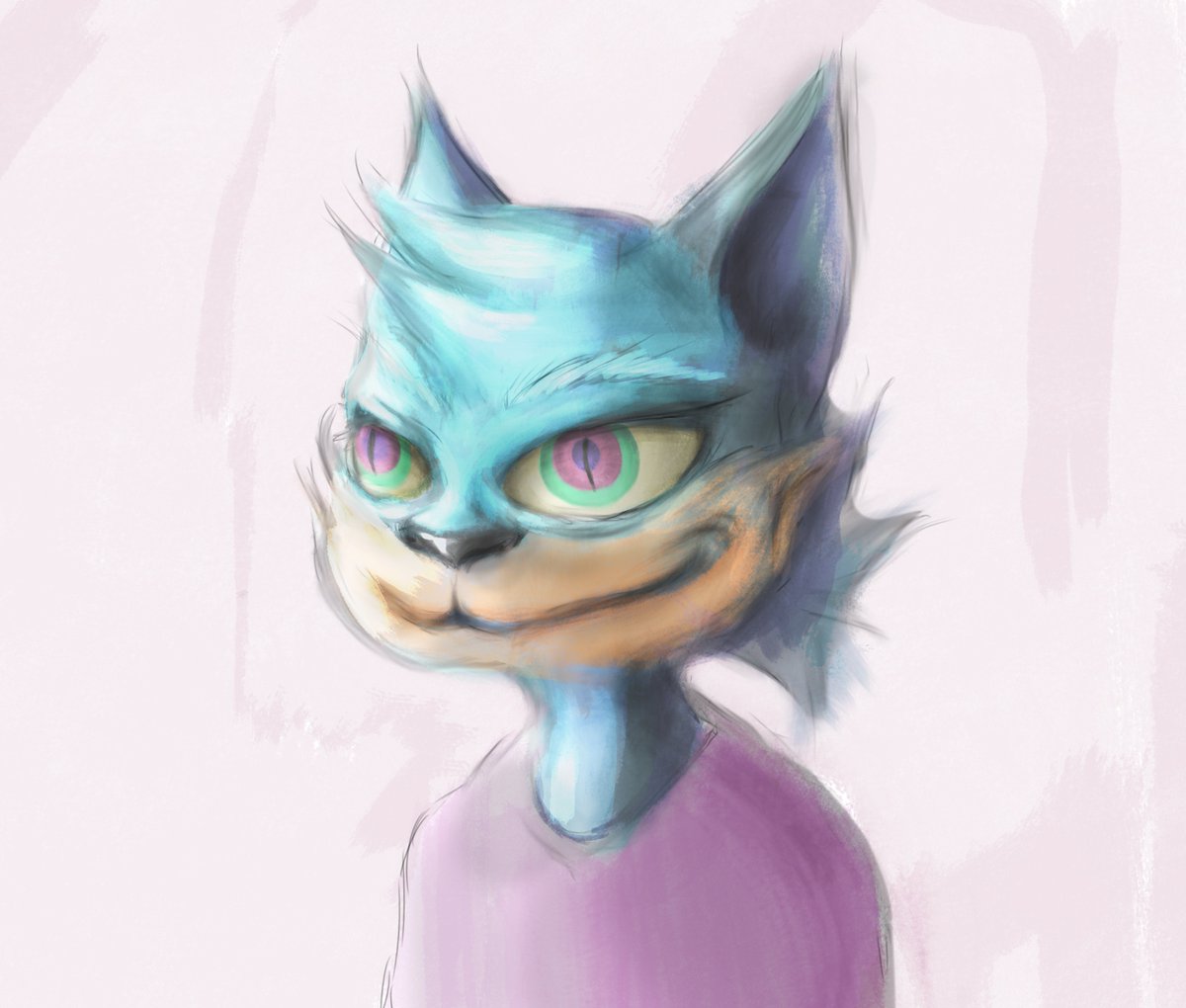 ClumsyWombat97's tweet photo. The second drawing I decided to try to do in an oil painting style. I'm drawing on a graphics tablet connected to my macbook
@GangstaGoonz https://t.co/7uoNMyOKCH