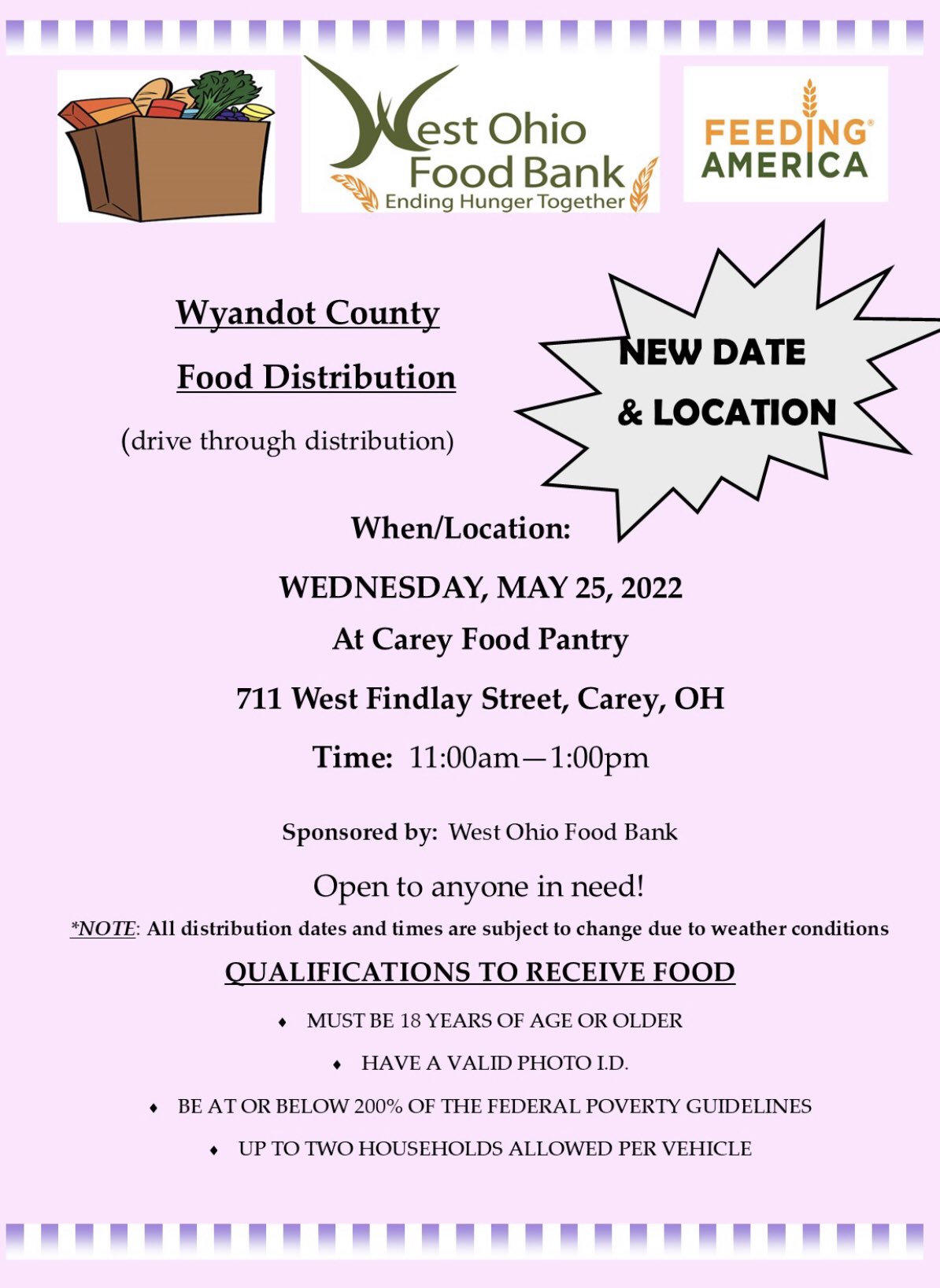 west ohio food bank app