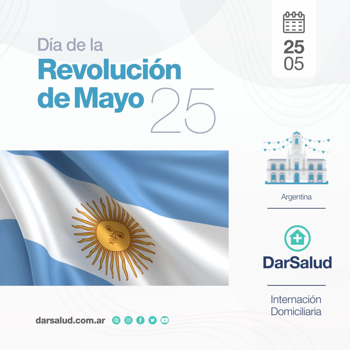 ¡Feliz Día de la Patria! 🇦🇷

#25deMayo 
#RevoluciónDeMayo
#VivaLaPatria